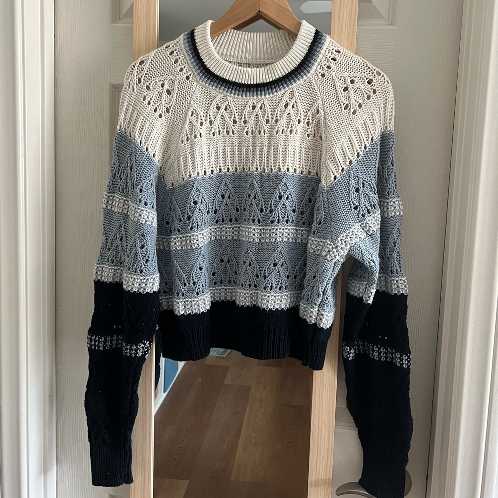 Chunky, Knitted, Cropped Sweater